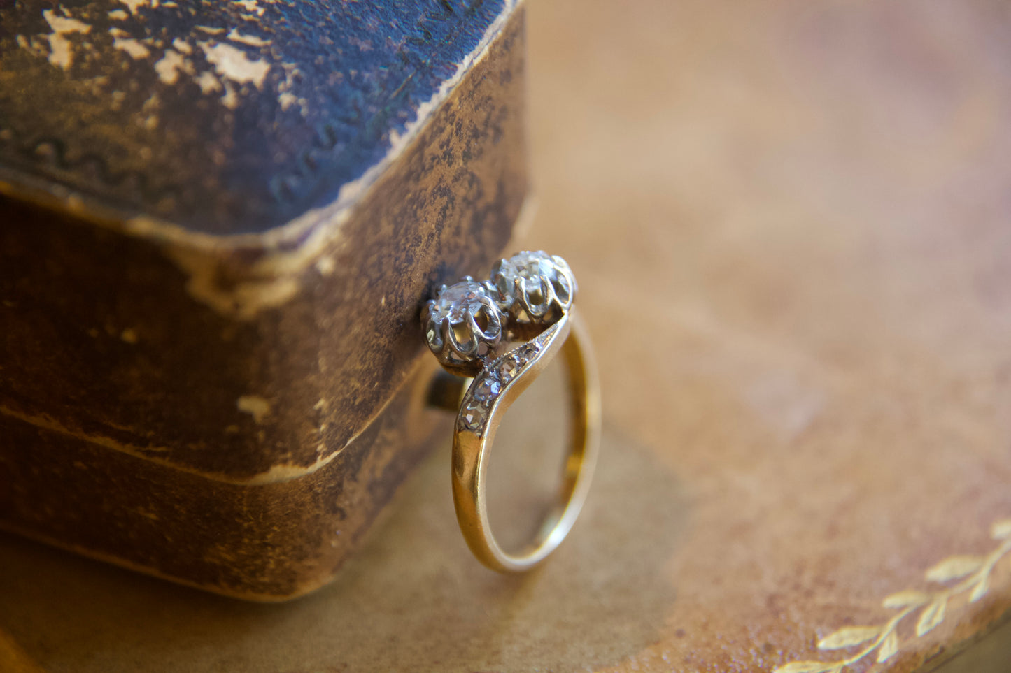 Anello Toi & Moi  Art Nouveau Francese