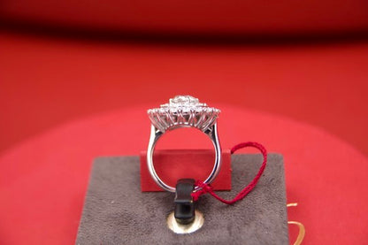 2.28ct Diamond Solitaire Ring with Double Vintage Contour