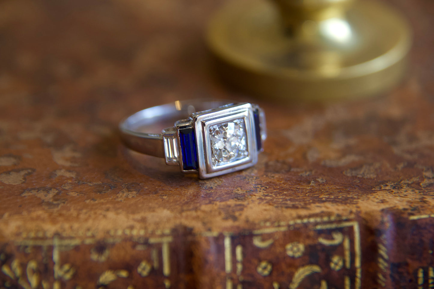 Anello solitario 0,77ct Art Decò 1930' francese