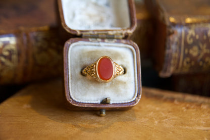 Anello con Corniola "Art Nouveau"