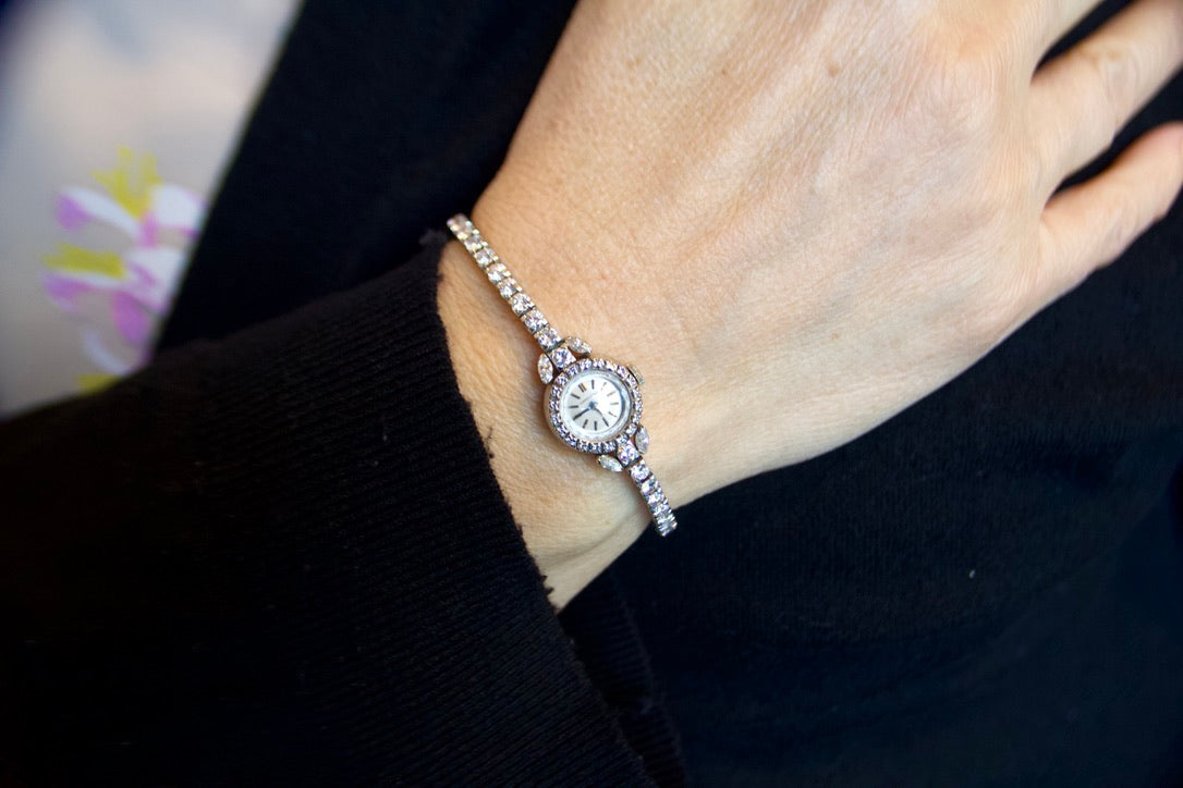 Orologio gioiello  "Longines" Vintage con diamanti