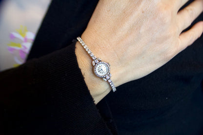 Orologio gioiello  "Longines" Vintage con diamanti