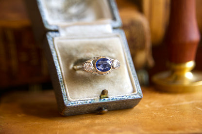 Early 1900s "unheated" sapphire ring