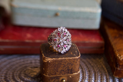 Anello revival vintage  in stile Art Nouveau