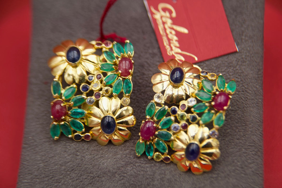 Orecchini a clip tutti frutti Vintage