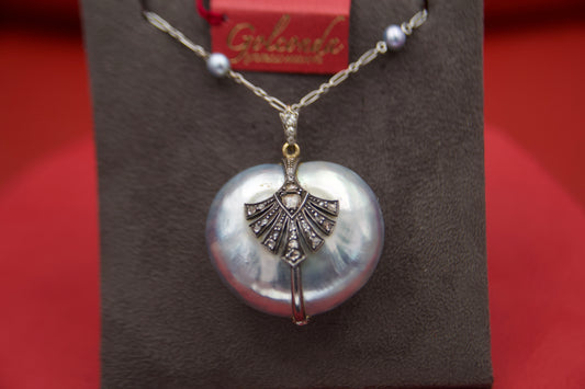 Collana art deco particolare con Nautilus