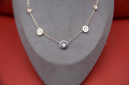 Collana con diamanti in stile antico