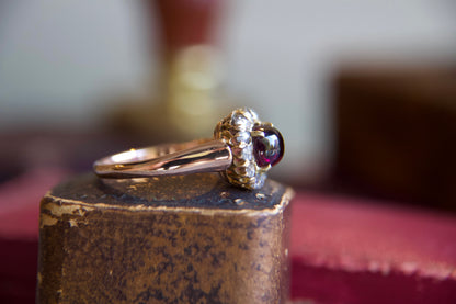 Anello Vittoriano con tormalina