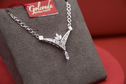 Fancy diamond necklace