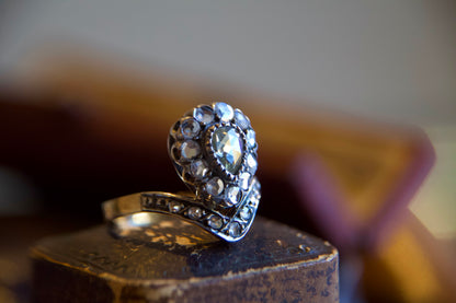 Vintage "Victorian" Ring with Rose Cut Diamonds