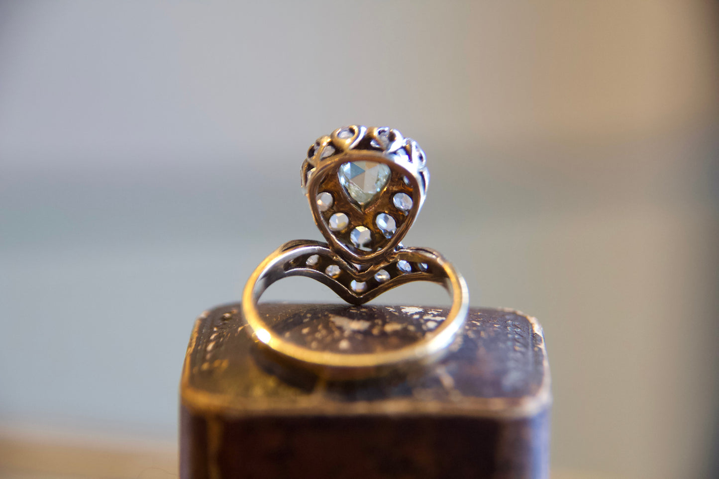 Vintage "Victorian" Ring with Rose Cut Diamonds