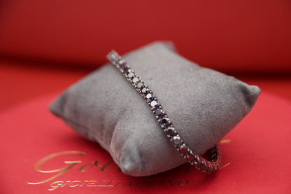 Bracciale in oro diamanti neri