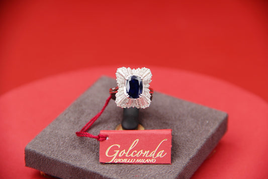 Sapphire ballerina ring