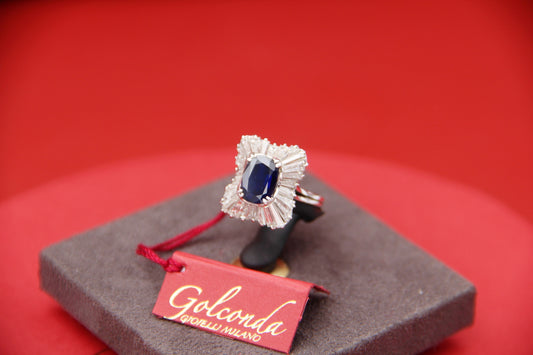 Sapphire ballerina ring