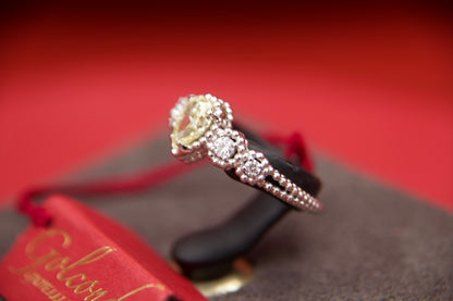 Fancy diamond ring
