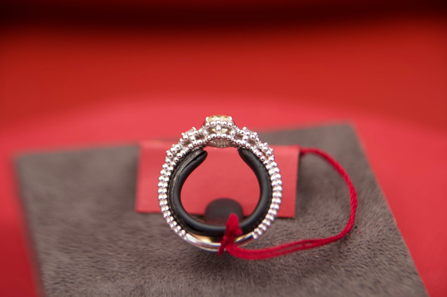Fancy diamond ring