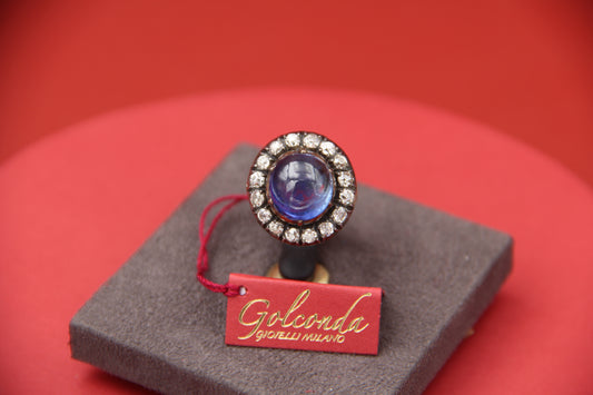 Vintage cabochon sapphire ring