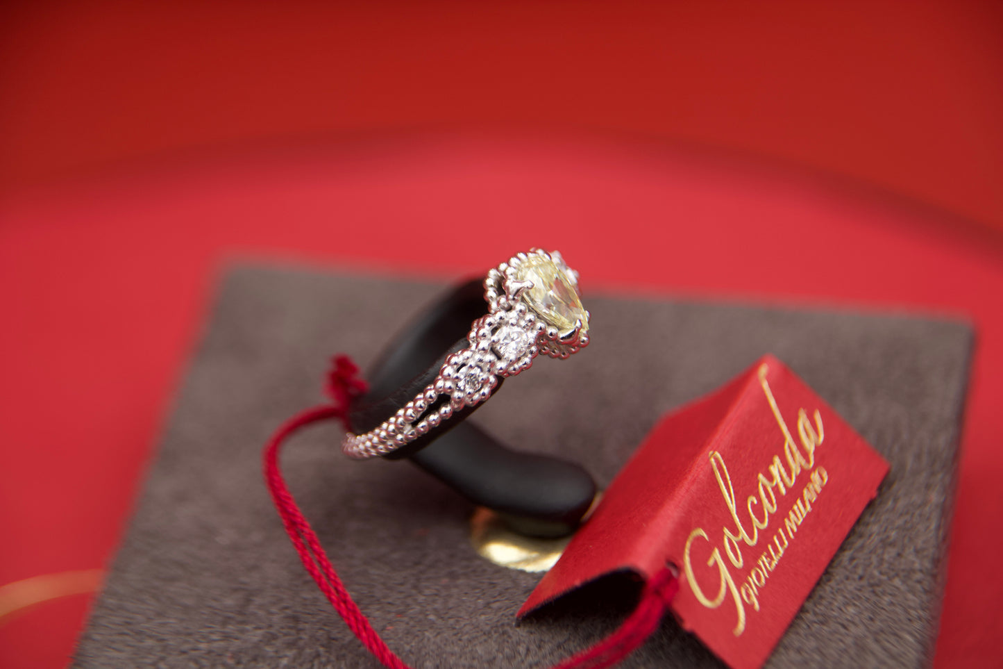 Fancy diamond ring