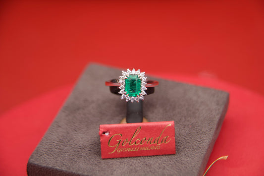 Anello MARGHERITA con smerlado