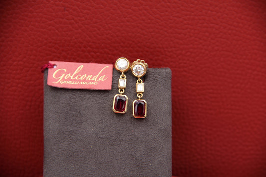 Vintage ruby earrings