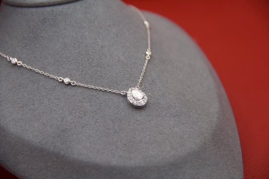 Collana  con diamante goccia
