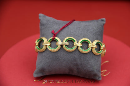 Orologio  in oro con smalto