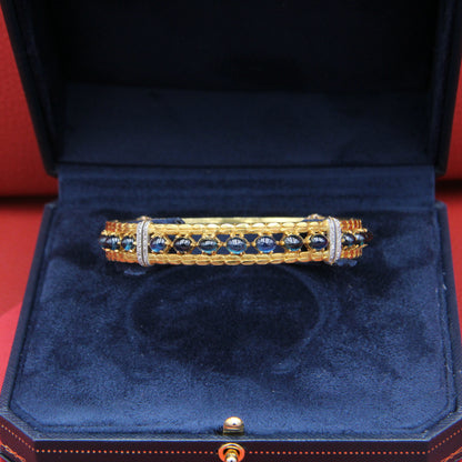 Bracciale  rigido  con zaffiri