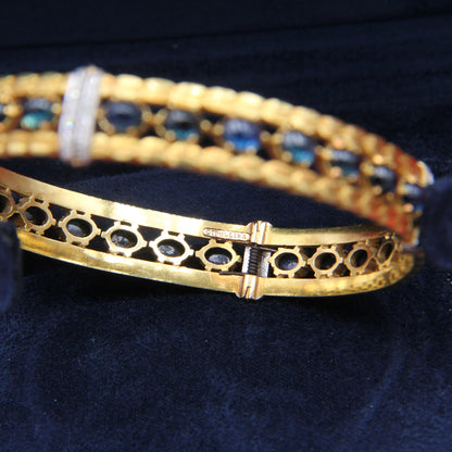 Bracciale  rigido  con zaffiri