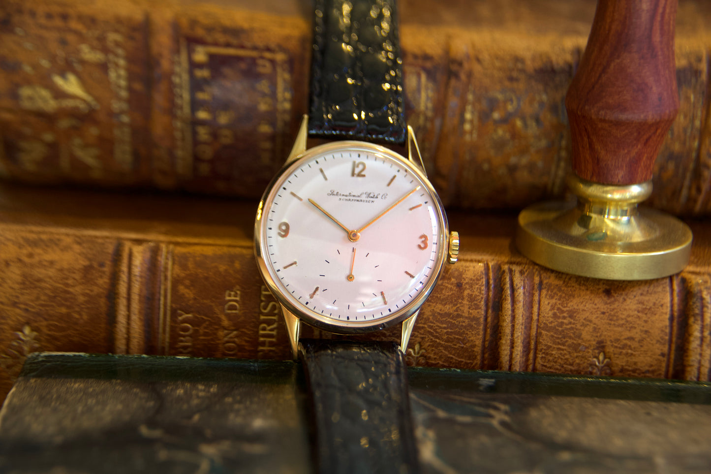 1950s IWC 18KT gold watch