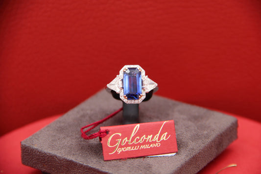 Sapphire and diamond ring