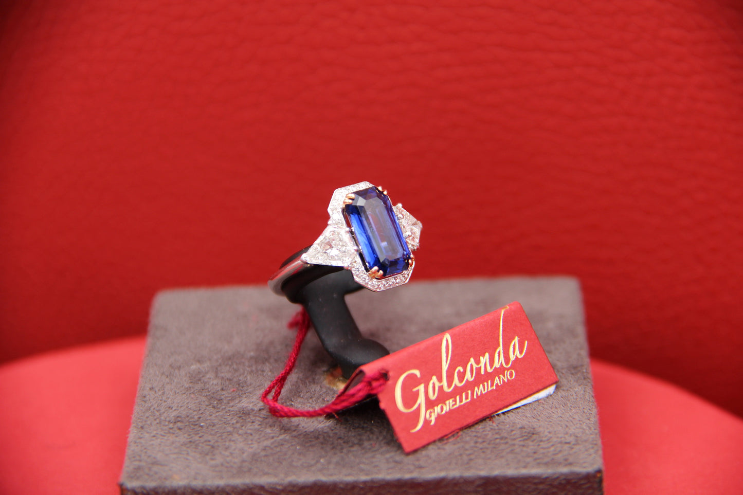 Sapphire and diamond ring