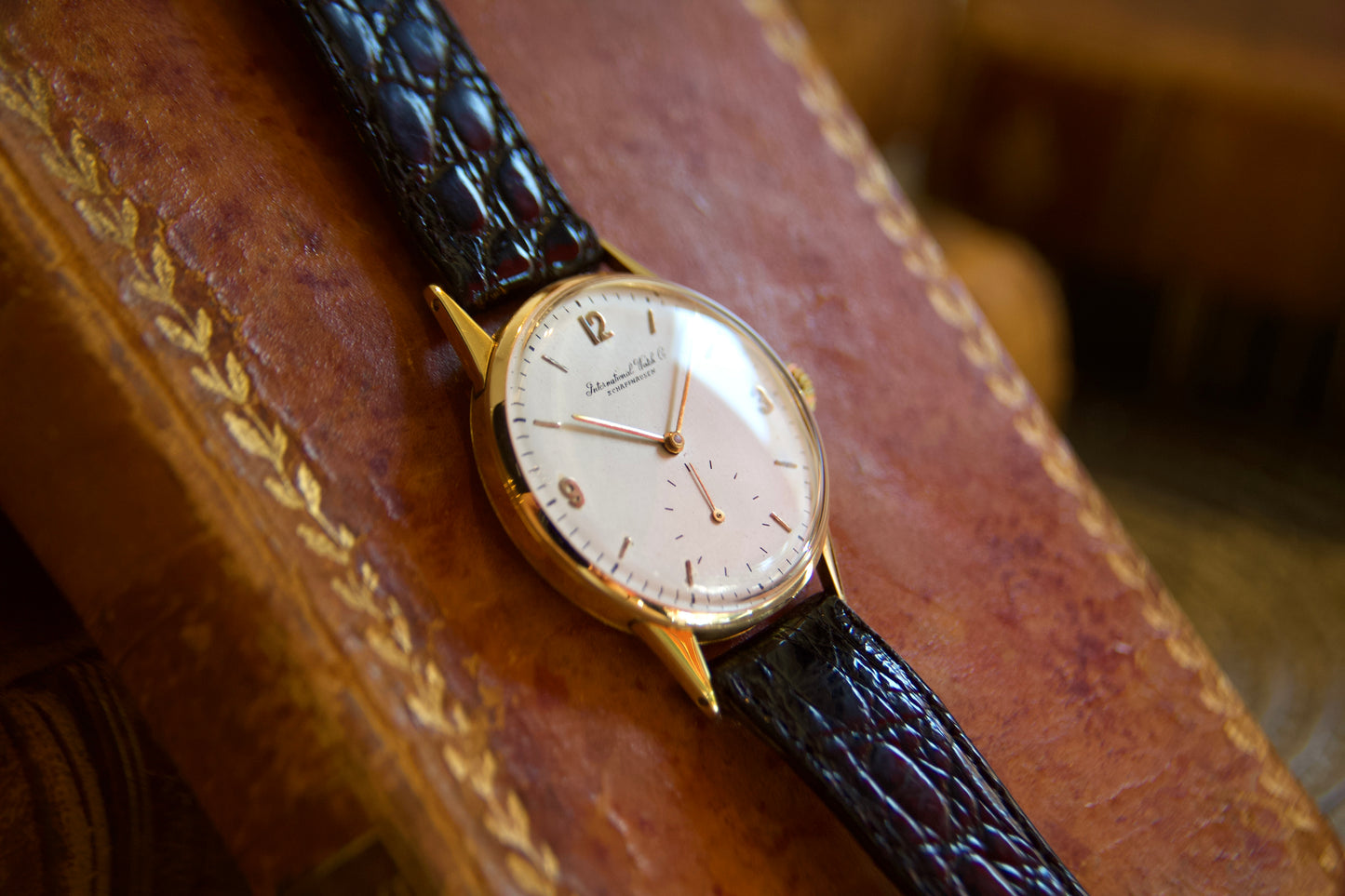 1950s IWC 18KT gold watch