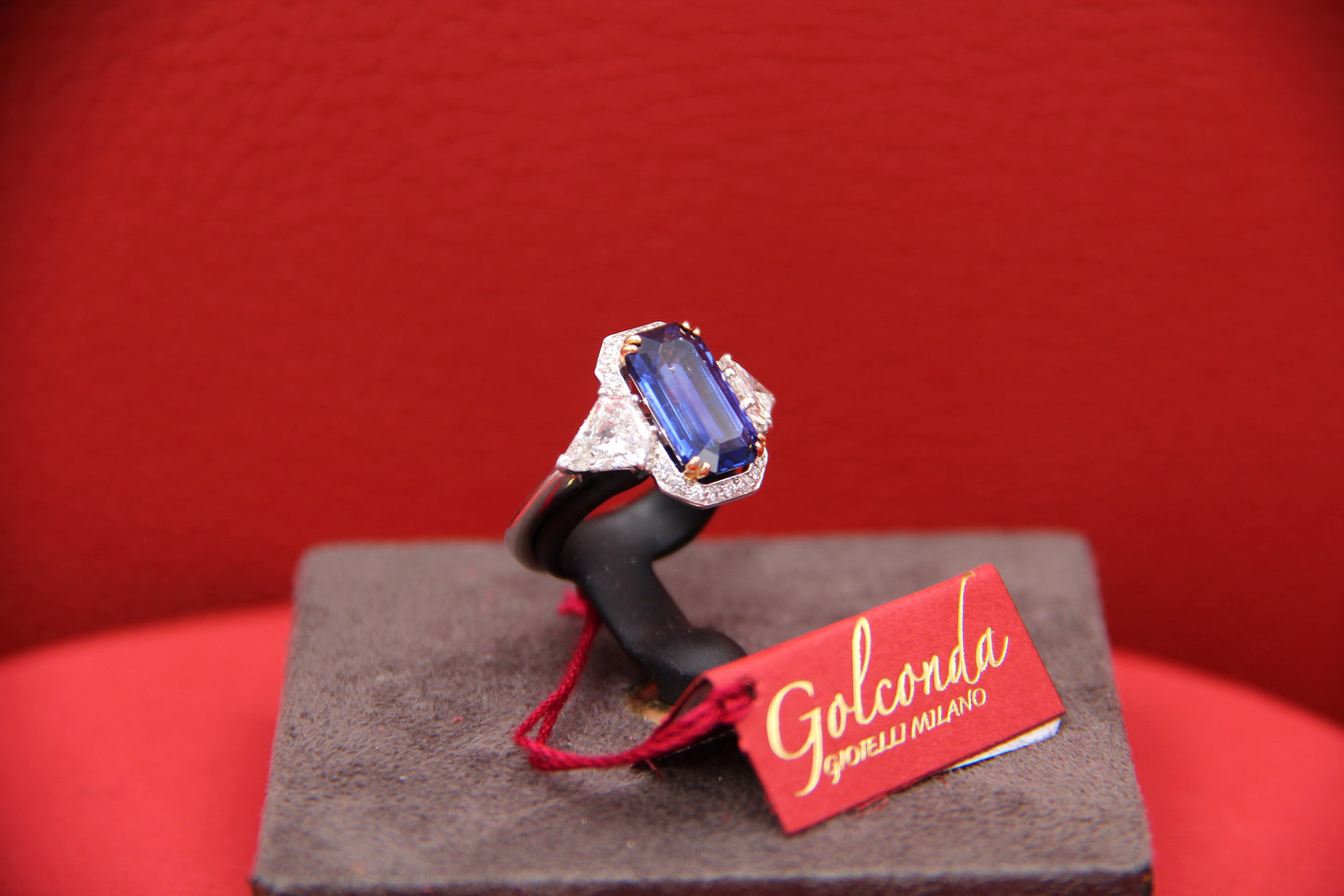 Sapphire and diamond ring
