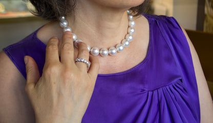 Importante collana di perle South Sea di 16mm