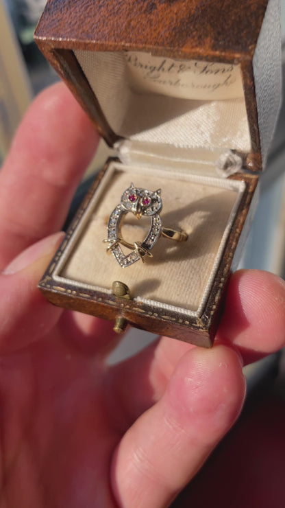Anello Gufo Portafortuna fine anni 60'