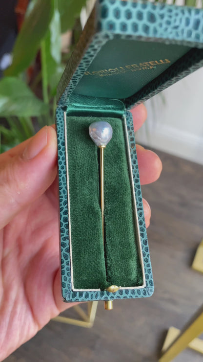 Vintage Baroque Pearl Tie Pin
